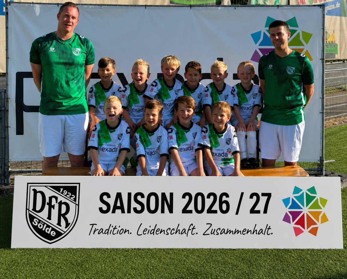 Mannschaftsfoto der G1-Minis, Saison 2026/27